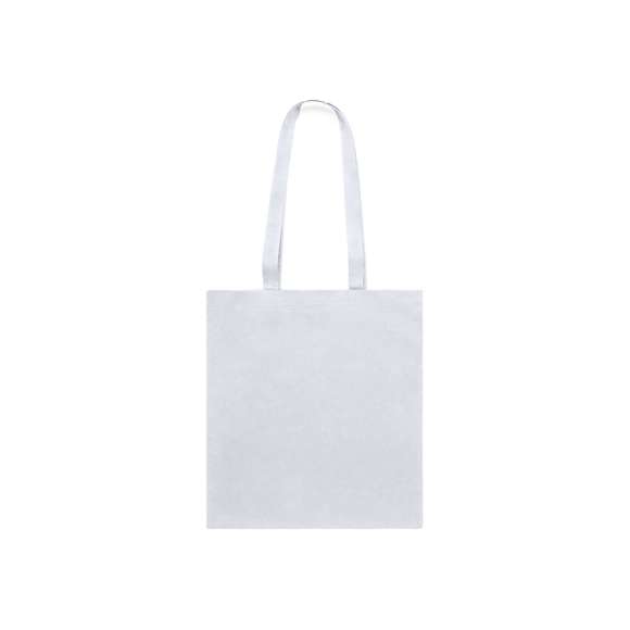 Bolsa fabricada en algodón 100% de 180g/m2. De acabado cosido y asas largas reforzadas (70 x 2,5 cm). Disponible en variada gama de colores. Resistencia hasta 10 kg de peso.