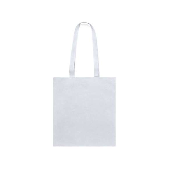 Bolsa fabricada en algodón 100% de 240g/m2. De acabado cosido y asas largas reforzadas (70 x 2,5 cm). Disponible en variada gama de colores. Resistencia hasta 10 kg de peso.