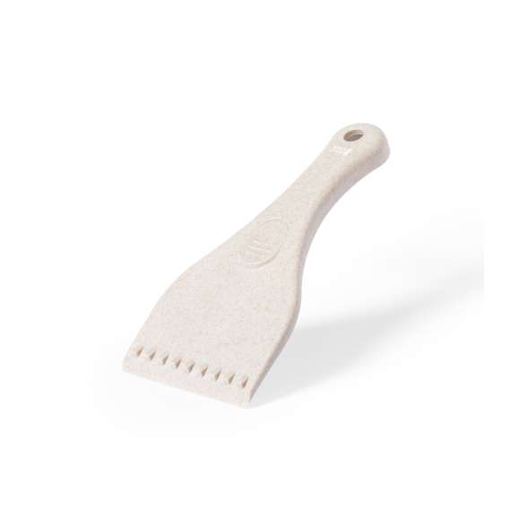 Rascador de hielo de línea nature, fabricado en resistente caña de trigo. Con cómoda asa troquelada y paleta de gran tamaño. Distintivo caña de trigo inyectado en molde. La caña de trigo fomenta la utilización de materias primas naturales, reduciendo así las emisiones contaminantes.