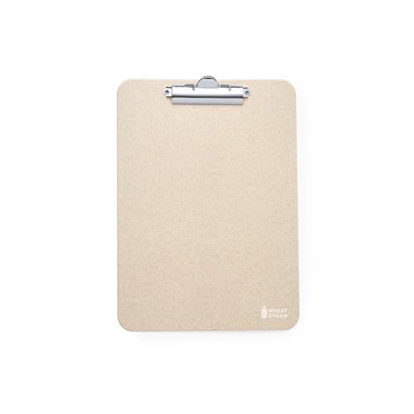 Organizador de línea nature fabricado en caña de trigo. Rígido y resistente, con pinza de sujeción metálica. Distintivo caña de trigo en una esquina y válido para hojas hasta tamaño A4.La caña de trigo fomenta la utilización de materias primas naturales, reduciendo así las emisiones contaminantes.