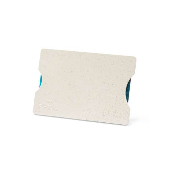 Tarjetero de línea nature fabricado en caña de trigo. Con tecnología de seguridad RFID (Identificación por Radio Frecuencia) que mantiene seguros tus dispositivos de transmisión de identidad. Muesca para fácil acceso a la tarjeta y distintivos RFID y caña de trigo inyectados en molde.La caña de trigo fomenta la utilización de materias primas naturales, reduciendo así las emisiones contaminantes.