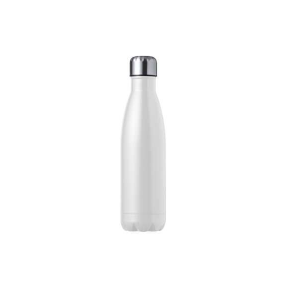 Bidón térmico de 550 ml de capacidad, fabricado en acero inox de doble pared. Con tapón a rosca, libre de BPA y disponible en variada gama de colores satinados. Presentado en caja individual de diseño kraft.Disponible manual de instrucciones en español e inglés.