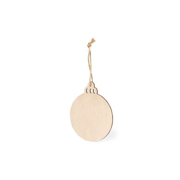 Elegante y moderno adorno navideño en suave madera natural. Incluye accesorio para colgar en yute natural y está disponible en cuatro diseños: Copo de Nieve, Bolsa de Navidad, Árbol y Estrella. Presentado en bolsa individual reciclada.Elaborado con elementos vegetales para así fomentar la utilización de materias primas naturales y reducir las emisiones contaminantes.