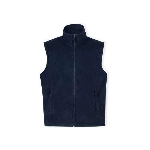 Chaleco en cálido y suave polar fleece de 280g/m2 con tratamiento anti-pilling, disponible en distintos colores. De cuello alto, con cremallera central y tirador al tono. Bolsillos laterales con cierre de cremallera y tirador de color a juego. Disponible en tallas XS, S, M, L, XL, XXL.