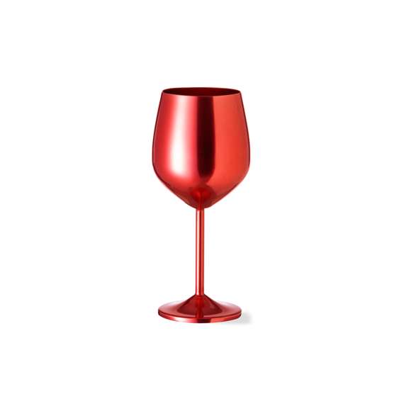 Copa de 540 ml de capacidad fabricada en aluminio y disponible en variada gama de colores metalizados. Presentada en atractiva caja individual de diseño kraft.
