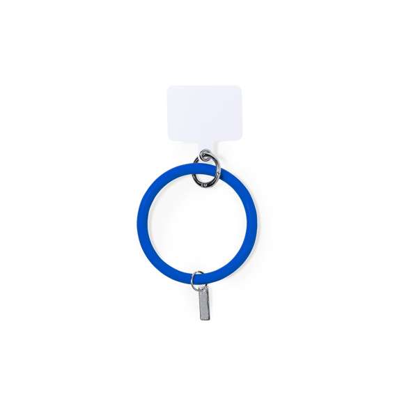 Original pulsera portamóvil en flexible silicona, adaptable para todo tipo de muñecas. Con accesorio de transporte para situar entre la funda y el smartphone. Con accesorio metálico especial para marcar en láser y amplia zona de marcaje en PP. Disponible en variada gama de colores.