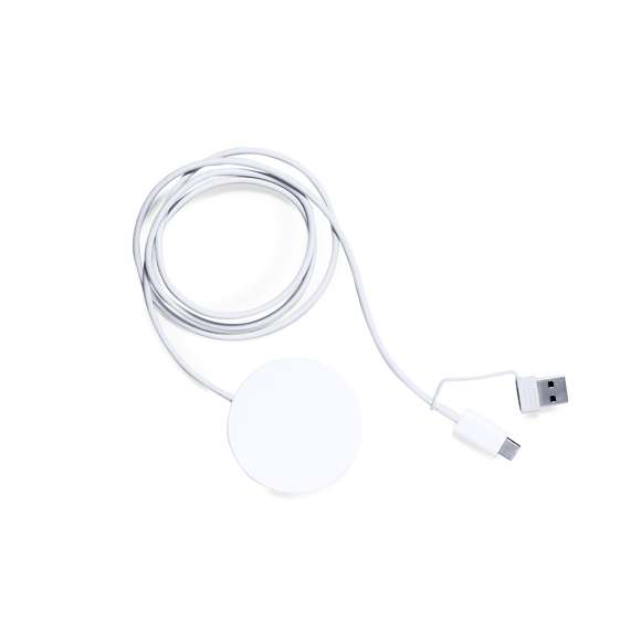 Cargador inalámbrico 15W en distintivo diseño transparente. Comodidad y eficiencia, con sistema de carga de última generación y compatible con dispositivos con tecnología Qi. Su superficie de carga junto a la tecnología Magsafe garantizan una conexión segura y estable. Conexión Tipo C, con manual de uso en español e inglés. Presentados en caja individual de diseño kraft.Fabricado conforme a los estándares RoHS y en cumplimiento con los siguientes requisitos de seguridad:Sistema de protección contra sobrecalentamiento.Sistema de protección contra sobrecarga.Sistema de bloqueo para evitar cortocircuitos.