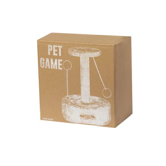 Divertido parque de juegos para mascotas. Original recreo para mascotas, incluye una base con huecos para esconder sorpresas únicas que descubrirán jugando. Incluye un relajante rascador y dos pelotas para una diversión continua. También es perfecto para el descanso gracias a su forro de suave pelo. Presentado en una caja individual kraft.