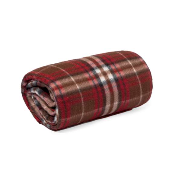 Manta fabricada en cálido poliéster RPET de 200g/m2. Medidas 120x150cm, con patrón tartán bicolor de suave tacto. Disponible en variada gama de colores. De fácil plegado y de tamaño compacto, incluye bolsa de transporte y autocierre, con logotipo RPET en etiqueta.El material RPET se elabora a partir de plástico reciclado, para así fomentar la reutilización de residuos plásticos y ayudar a la sostenibilidad del planeta.