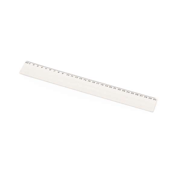 Sostenible regla de 30cm fabricada con caña de trigo. Herramienta en perfecta combinación de funcionalidad y ecología, siendo una elección respetuosa con el medio.La caña de trigo fomenta la utilización de materias primas naturales, reduciendo así las emisiones contaminantes.