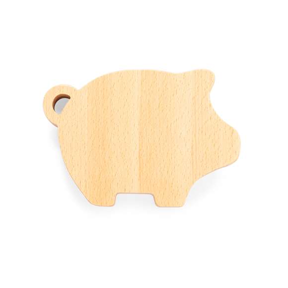Encantadora hucha con la silueta de un cerdito combinando diseño y funcionalidad, para hacer del ahorro una experiencia alegre, viendo por su ventana de metacrilato como suben los ingresos. Presentado individualmente en caja de diseño kraft.