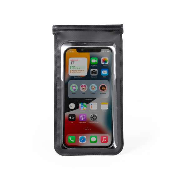 Funda táctil para smartphone diseñada para bicicletas. Fácil de enganchar a cualquier manillar mediante un tornillo de montaje sencillo y gomas de presión. La funda cuenta con un clip de enganche y viene presentada en una bolsa individual reciclada.
