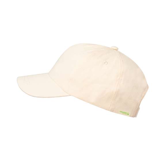 Gorra para niño de 5 paneles en 100% Algodón Orgánico. Cierre ajustable de velcro de color natural. Etiqueta en interior con logo Algodón Orgánico.