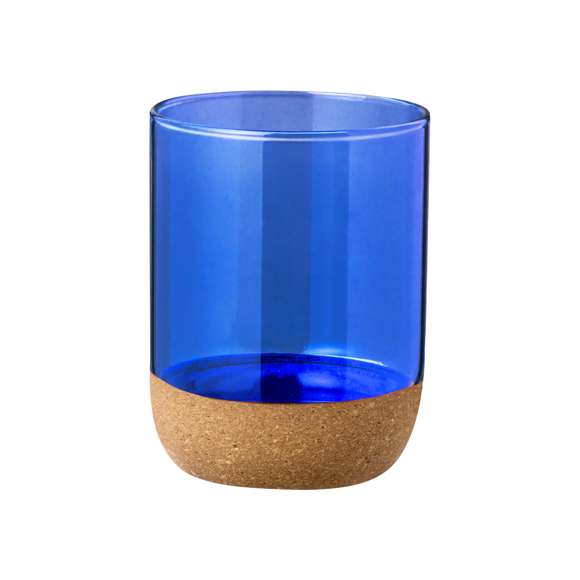 Vaso de cristal de borosilicato con 450 ml de capacidad. Distinguido diseño en combinación de cristal con corcho, en variada gama de colores translúcidos. Presentada en caja individual acabado kraft.Elaborado con elementos vegetales para así fomentar la utilización de materias primas naturales y reducir las emisiones contaminantes.Fabricado en cristal de borosilicato, que ofrece una resistencia y durabilidad excepcionales, alargando su vida útil y pudiendo ser reutilizado infinidad de veces.