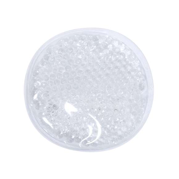 Parche térmico reutilizable con efecto frío o calor. El efecto frío se consigue introduciéndolo en el frogorífico entre 2-3 horas, mientras que el efecto calor en requiere del microondas. Reutilizable gracias a las perlas de gel ubicadas en su interior, y con cinta ajustable a la palma de la mano de forma circular. Presentación individual en una bolsa de papel reciclado.