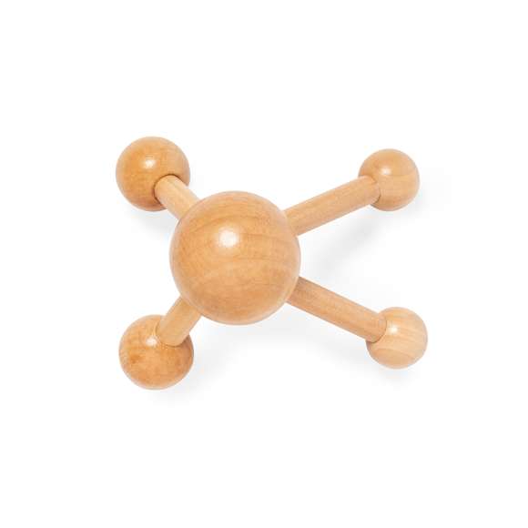 Masajeador fabricado en madera natural. Diseñado para proporcionar alivio y bienestar. Su empuñadura ergonómica garantiza un manejo cómodo, mientras que sus sus cuatro bolas de madera ofrecen eficiencia y un masaje revitalizante, liberando tensión muscular. Presentado en caja individual de diseño kraft.