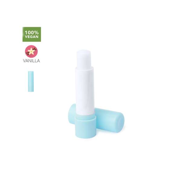 Bálsamo labial vegano dermatológicamente testado. Una alternativa 100% natural y de origen vegetal. Con aroma vainilla y protección SPF15. Cómoda barra labial disponible en varios colores pastel y presentada en bolsa individual reciclada.