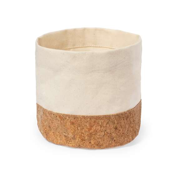 Panera elaborada con suave algodón 100% y corcho en la base, con un diseño redondo. Presentada en bolsa individual reciclada.Elaborado con elementos vegetales para así fomentar la utilización de materias primas naturales y reducir las emisiones contaminantes.