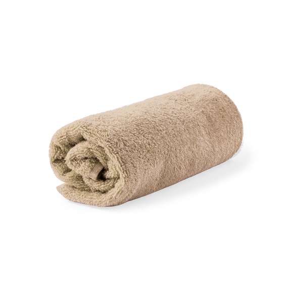 Toalla absorbente confeccionada en Algodón Orgánico de 350 g/m2. Con un tamaño de 70x140 cm, está disponible en una variada gama de colores. Con logotipo Algodón Orgánico en etiqueta. Presentada en bolsa individual reciclada.