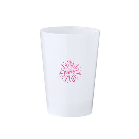 Original vaso iluminado por luces LEDs, de 340 ml de capacidad fabricado en PS. Con pila de botón incluida para iluminar cualquier bebida deseada, animando cualquier evento. Se activa desde el botón que tiene en la base poder poner diversos colores. Presentado en una caja de diseño kraft.