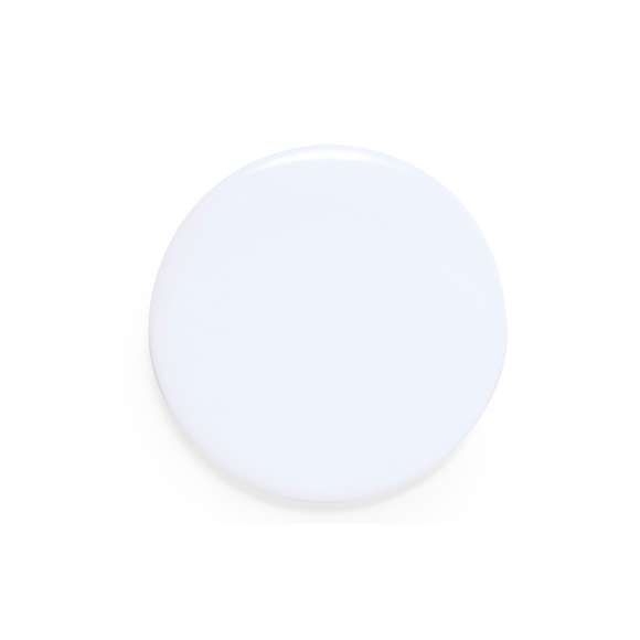 Excelente pin de color blanco. Accesorio versátil para la estampación de multitud de diseños gracias a su base blanca, adaptable a cualquier tejido gracias a su imperdible situado en la parte posterior.