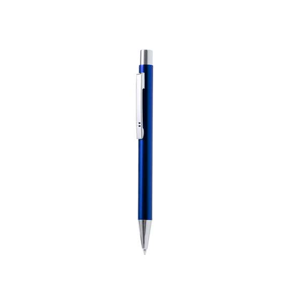 Elegante bolígrafo en Aluminio Reciclado con mecanismo pulsador. Cuerpo en resistente Aluminio Reciclado de acabado brillante, en variada gama de colores. Clip metálico con pulsador retráctil. En tinta azul y con carga jumbo. Presentado en bolsa individual reciclada.El Aluminio Reciclado es un material con posibilidades de reciclaje casi infinitas, sin perder sus propiedades originales y consumiendo menos energía en este proceso.Certificación GRS (Global Recycled Standard / Estándar de Reciclaje Global), que garantiza el origen reciclado del material usado para fabricar el producto.