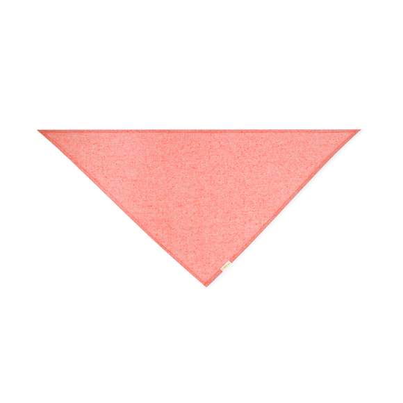 Pañoleta tamaño extra de diseño tirangular fabricada en algodón reciclado. Confeccionada en vivos y variados colores, con etiqueta distintiva. Pespuntes de refuerzo en los laterales.