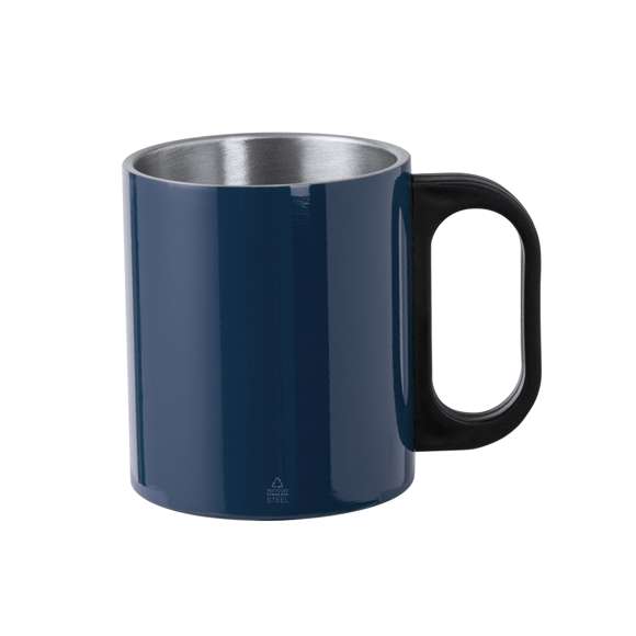Original taza de Acero Inox Reciclado, con doble pared y 300 ml de capacidad. Cómoda asa en resistente PP, con logotipo Acero Inox Reciclado y disponible en varios colores. Presentada en caja individual de diseño kraft y en bolsa reciclada.El acero es uno de los materiales más demandados y que puede encontrarse casi en todas partes, desde productos de uso diario a grandes construcciones. Con innumerables propiedades, entre las que cabe destacar la durabilidad y su alto grado de reutilización, convirtiéndolo en una alternativa muy valorada en soluciones de sostenibilidad. Debidamente tratado, permite obtener nuevos recursos de infinita utilización.
