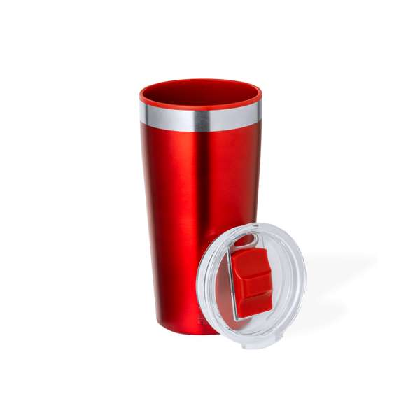 Vaso térmico fabricado en acero inox reciclado, con doble pared y 600 ml de capacidad. Incluye tapa con dosificador y abrefácil. Es ideal para tener en tu escritorio, mesa o en cualquier superficie donde disfrutar tranquilamente de tu bebida favorita. Con logotipo Acero Inox Reciclado. El acero es uno de los materiales más demandados y que puede encontrarse casi en todas partes, desde productos de uso diario a grandes construcciones. Con innumerables propiedades, entre las que cabe destacar la durabilidad y su alto grado de reutilización, convirtiéndolo en una alternativa muy valorada en soluciones de sostenibilidad. Debidamente tratado, permite obtener nuevos recursos de infinita utilización.