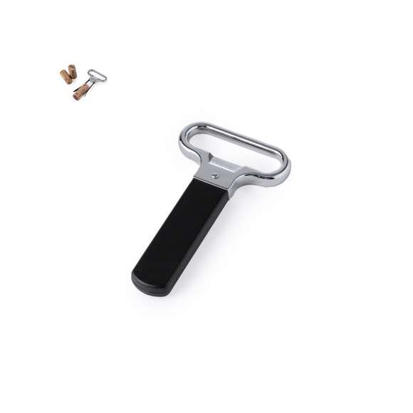 Original sacacorchos con innovador mecanismo de extracción sin perforar el corcho, evitando la contaminación del vino o de cualquier otro líquido contenido en la botella. Fabricado en resistente acero inox, con funda en ABS de elegante color negro. Presentado en caja de diseño individual.