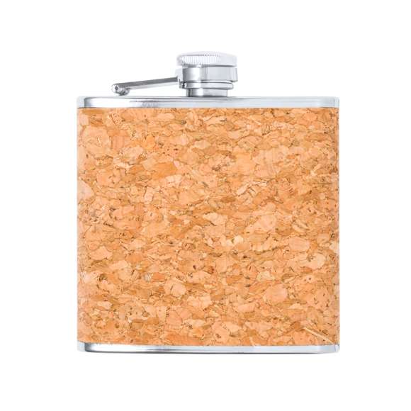 Petaca de línea nature y 170 ml de capacidad. Exterior en corcho natural, con cuerpo de acero inox y tapón de seguridad a rosca. De diseño ergonómico para guardar cómodamente en el bolsillo. Presentada en caja individual de diseño eco en cartón kraft.
