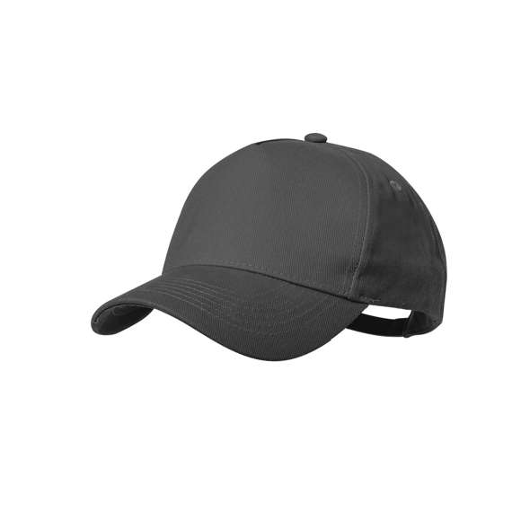 Gorra de 5 paneles en Algodón Orgánico de suave acabado. Con cierre ajustable de hebilla y orificios de ventilación bordados. Disponible en variada gama de colores, con logotipo en etiqueta.
