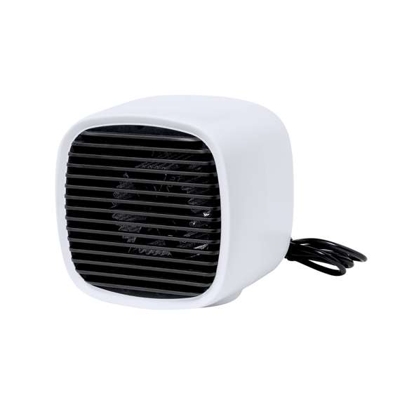 Práctico mini calefactor, eficaz para combatir el frío. Con una potencia de 600W y compatible con corriente alterna de 220V-240V, este dispositivo es el aliado perfecto para espacios pequeños. Su diseño portátil y elegante lo convierte en un complemento ideal para cualquier entorno. Presentado en caja de diseño kraft.