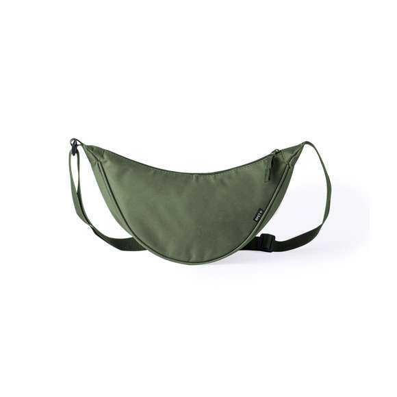 Riñonera de diseño estilizado fabricada en poliéster RPET 600D. Cuenta con un bolsillo central de cierre cremallera, con doble tirador y cinta ajustable. Además, incluye etiqueta distintiva de RPET. Disponible en una variada gama de colores. Presentada en bolsa reciclada.El material RPET se elabora a partir de plástico reciclado, para así fomentar la reutilización de residuos plásticos y ayudar a la sostenibilidad del planeta.