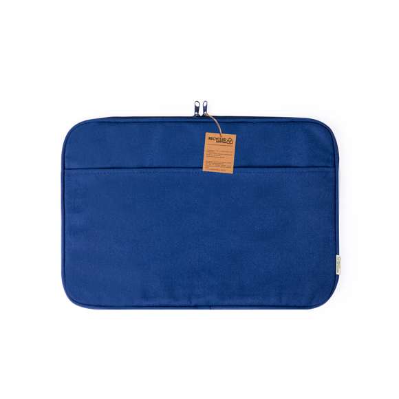 Útil funda de ordenador portátil hecha en algodón reciclado. Compartimento principal acolchado de hasta 14 pulgadas fabricado en algodón 100% reciclado, con etiqueta distintiva. Disponible en elegantes colores y presentado en una bolsa individual reciclada. Elaborado con elementos vegetales para así fomentar la utilización de materias primas naturales y reducir las emisiones contaminantes.