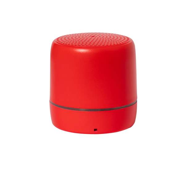 Compacto altavoz de conexión Bluetooth con interior iluminado con LEDs. Superficie exterior especialmente diseñada para marcaje en láser y así iluminar el logotipo marcado. Disponible en varios colores con suave acabado y conexión Bluetooth 5.0, ofrece 3W de potencia, tiene función de manos libres y soportes de goma antideslizantes en la base. Compatible con iOS y Android, incluye cable de carga Tipo C y viene presentado en atractiva caja de diseño kraft. Disponible manual de instrucciones en español e inglés.