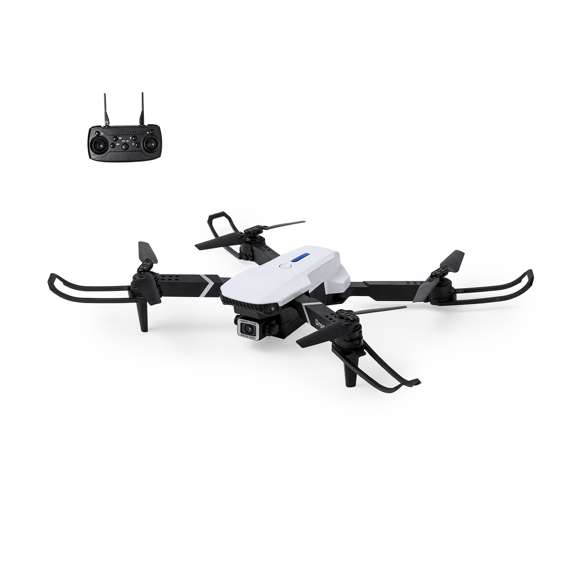 Dron en resistente material ABS. Con conectividad Wi-Fi, modo de grabación de vídeo y captura de fotos. Manejo del dron desde dispositivo móvil -APP compatible con iOS y Android- o bien mediante mando a distancia -incluido-. Con modo de vuelo automático -auto hover- que deja el dron suspendido en el aire. Batería de 600 mAh, recargable mediante cable Micro USB -incluido- y mando a distancia alimentado con pilas -3xAAA no incluidas-. Incluye estuche con recambios: 4 hélices, 4 protectores y destornillador, con cierre de cremallera e interior de espuma troquelado. Presentado en atractiva caja de diseño kraft, con manual de instrucciones en español e inglés .