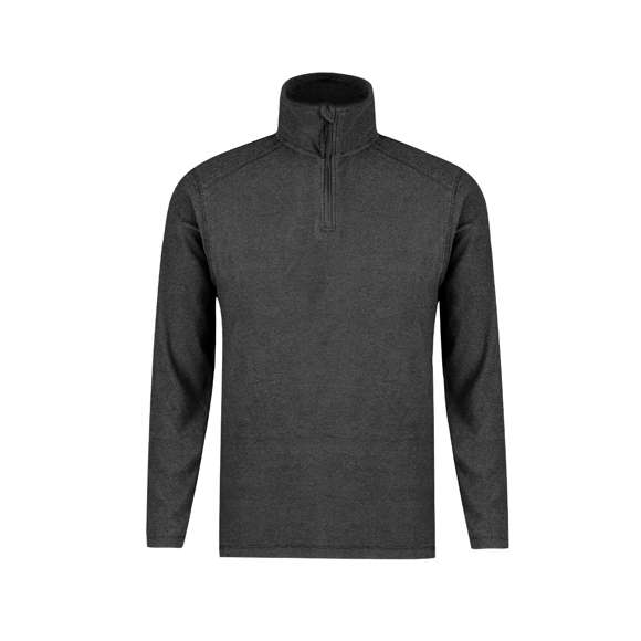 Forro polar unisex, fabricado en cálido y suave polar fleece peinado de 160g/m2, con efecto melange. Cierre de cremallera a juego en el cuello, con solapa para cubrir la cremallera. Disponible en varios colores y en tallas XS, S, M, L, XL, XXL.