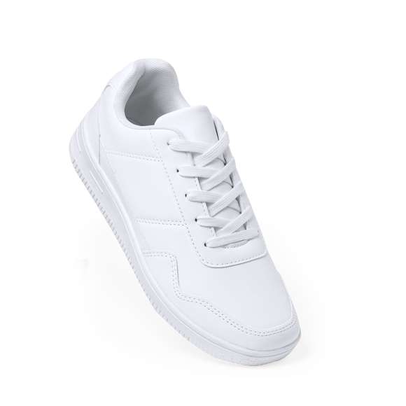 Elegancia y comodidad con las zapatillas blancas de poliéster. Fabricadas con precisión en poliéster de alta calidad, estas zapatillas combinan estilo y durabilidad. Las cordoneras a juego añaden un toque único a cada paso, además de un ajuste perfecto. Disponibles en tallas que van desde la 36 hasta la 46. Estas zapatillas, ya sea para un paseo casual o un día agitado, aportan confort y están a la moda.
