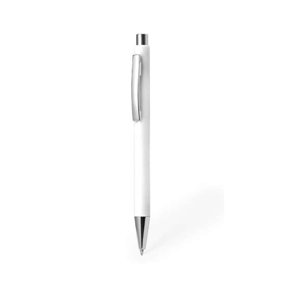 Bolígrafo de mecanismo pulsador en resistente ABS. Fabricado con una elegante combinación de cuerpo en diversos y llamativos colores. Este bolígrafo cuenta con botón superior, clip y punta en acabado cromado. De tinta azul.