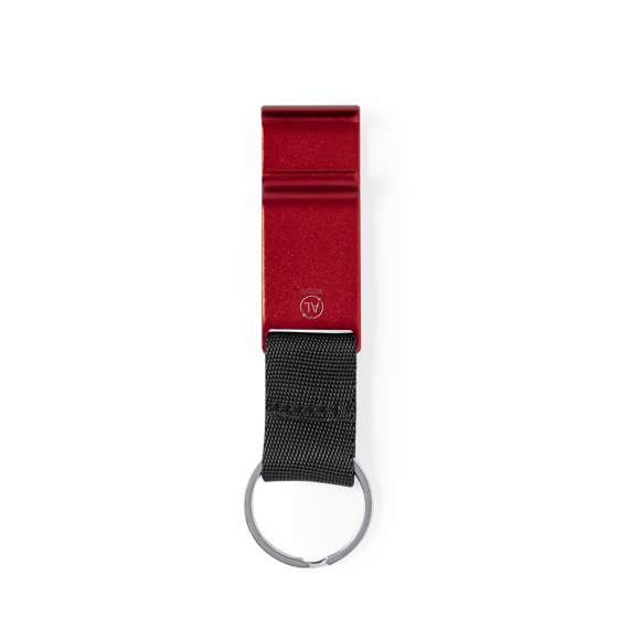 Llavero soporte fabricado en Aluminio Reciclado, especialmente diseñado para smartphone y tablet. De acabado mate, con cinta en nylon de color negro e ideal para marcaje en láser. Disponible en amplia gama de colores, con logotipo Aluminio Reciclado grabado y presentado individualmente en bolsa reciclada. El Aluminio Reciclado es un material con posibilidades de reciclaje casi infinitas, sin perder sus propiedades originales y consumiendo menos energía en este proceso.Certificación GRS (Global RecycLED Standard / Estándar de Reciclaje Global), que garantiza el origen reciclado del material usado para fabricar el producto.