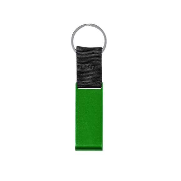 Llavero soporte fabricado en Aluminio Reciclado, especialmente diseñado para smartphone y tablet. De acabado mate, con cinta en nylon de color negro e ideal para marcaje en láser. Disponible en amplia gama de colores, con logotipo Aluminio Reciclado grabado y presentado individualmente en bolsa reciclada. El Aluminio Reciclado es un material con posibilidades de reciclaje casi infinitas, sin perder sus propiedades originales y consumiendo menos energía en este proceso.Certificación GRS (Global RecycLED Standard / Estándar de Reciclaje Global), que garantiza el origen reciclado del material usado para fabricar el producto.