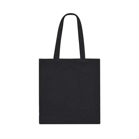 Bolsa confeccionada en resistente poliéster de 260g/m2, ofrece un acabado cosido con un tacto de pana y asas largas reforzadas de 60 cm. Disponible en una variada gama de colores, esta bolsa presenta una resistencia que la hace capaz de soportar hasta 9 kg de peso.