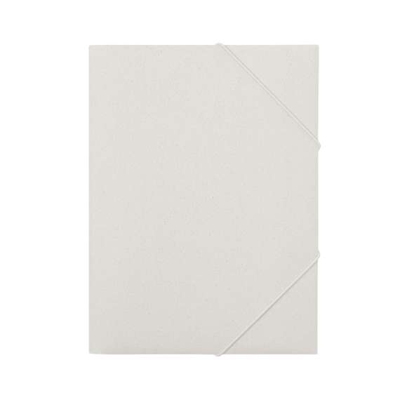 Carpeta fabricada a partir de caña de trigo. Tapa flexible, con interior especial para sujetar los folios y banda elástica de cierre. Disponible en varios colores.La caña de trigo fomenta la utilización de materias primas naturales, reduciendo así las emisiones contaminantes.