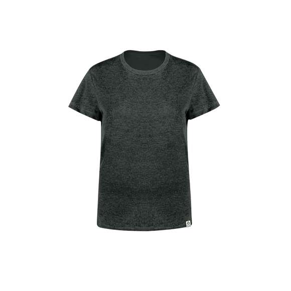 Camiseta para mujer fabricada en material 60% algodón reciclado en combinación con RPET, tejido Single Jersey de 150g/m2. Disponible en variada gama de colores, con logotipo reciclado en etiqueta y en tallas S, M, L, XL, XXL.El material RPET se elabora a partir de plástico reciclado, para así fomentar la reutilización de residuos plásticos y ayudar a la sostenibilidad del planeta.