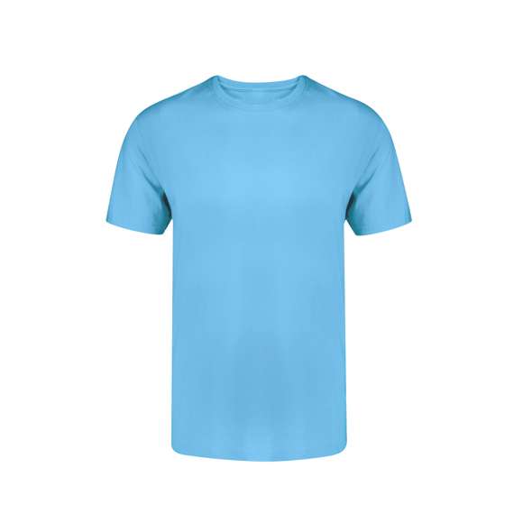 Camiseta de adulto confeccionada en 100% algodón peinado Ring Spun y estilo Single Jersey de 160g/m2. Tacto suave y corte moderno, confeccionada en tejido tubular sin costuras laterales. Cuello redondo estrecho en canalé 2x2. Doble costura en dobladillo y mangas, para una mayor durabilidad y resistencia al uso intensivo. Disponible en gama de colores de moda y en tallas S, M, L, XL, XXL y 3XL.