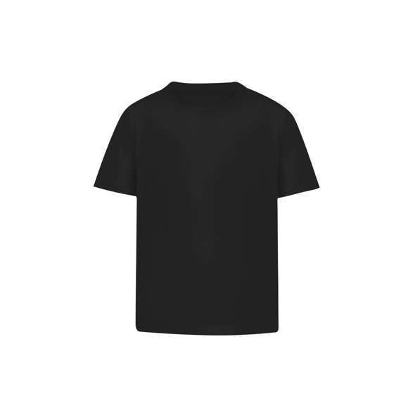 Camiseta de niño confeccionada en 100% algodón peinado Ring Spun y estilo Single Jersey de 160g/m2. Tacto suave y corte moderno, confeccionada en tejido tubular sin costuras laterales. Cuello redondo estrecho en canalé 2x2. Doble costura en dobladillo y mangas para una mayor durabilidad y resistencia al uso intensivo. Disponible en gama de colores de moda y en tallas 4-5, 6-8, 10-12.