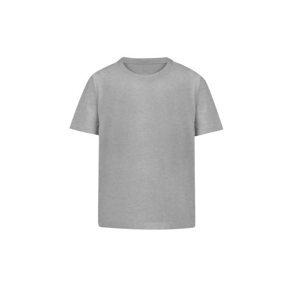 Camiseta de niño confeccionada en 100% algodón peinado Ring Spun y estilo Single Jersey de 160g/m2. Tacto suave y corte moderno, confeccionada en tejido tubular sin costuras laterales. Cuello redondo estrecho en canalé 2x2. Doble costura en dobladillo y mangas para una mayor durabilidad y resistencia al uso intensivo. Disponible en gama de colores de moda y en tallas 4-5, 6-8, 10-12.