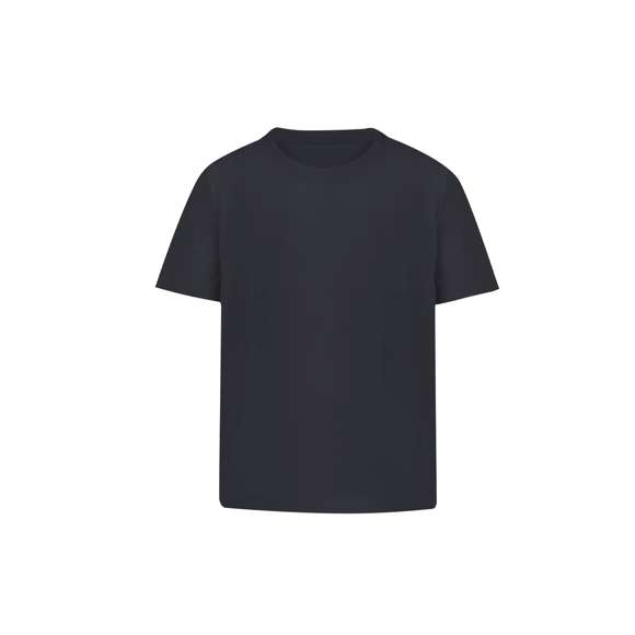 Camiseta de niño confeccionada en 100% algodón peinado Ring Spun y estilo Single Jersey de 160g/m2. Tacto suave y corte moderno, confeccionada en tejido tubular sin costuras laterales. Cuello redondo estrecho en canalé 2x2. Doble costura en dobladillo y mangas para una mayor durabilidad y resistencia al uso intensivo. Disponible en gama de colores de moda y en tallas 4-5, 6-8, 10-12.