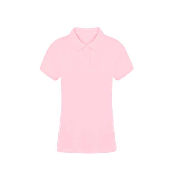 Polo de mujer de manga corta. Confeccionado en piqué 100% algodón peinado Ring Spun de 220g/m2. Tacto suave y corte moderno, con aperturas laterales en los bajos y disponible en variada gama de colores. Tapeta de dos botones, con doble costura en dobladillo y mangas, para una mayor durabilidad y resistencia al uso intensivo. Disponible en tallas S, M, L, XL y XXL.